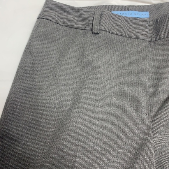 WOMEN’S Antonio Melani Gray w/ White pin stripe Dress pant Size 2 - Picture 8 of 10